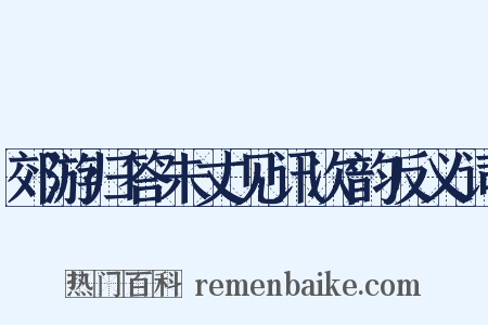 郊游归答朱丈见讯次韵反义词是什么意思的图片